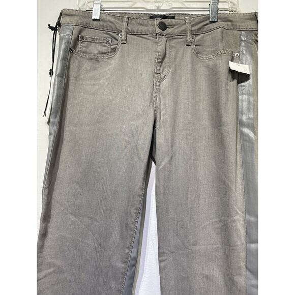 Vince Dylan Skinny Denim Jeans Silverfin Side Tuxedo Stripe Size 29 - Picture 7 of 7